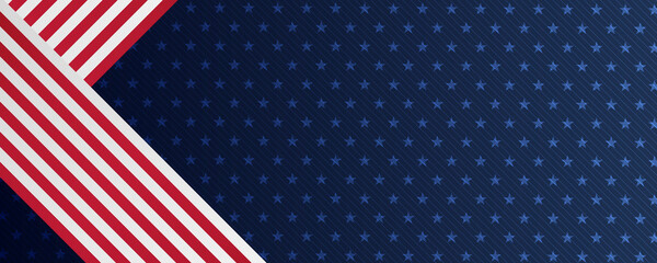 American flag ribbon abstract color background vector 