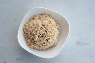 brown rice with black sesame