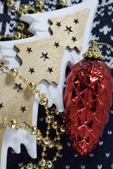 Christmas decorations background 