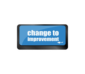 improve or improvement business concept with key on keyboard