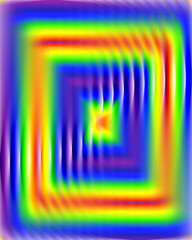 Sparkling lights, blue yellow phosphorescent colors, abstract background with rainbow