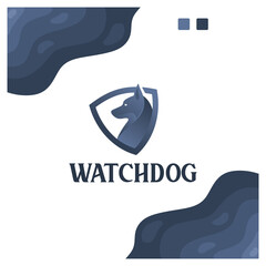 watchdog , shield ,protect , logo design inspiration