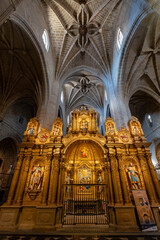 Fototapeta na wymiar Retablo de los Reyes, estilo rococó, , catedral de Santa María de Calahorra, Calahorra, La Rioja , Spain, Europe