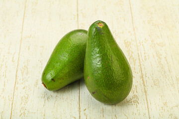 Two ripe exotic avocado vegetable