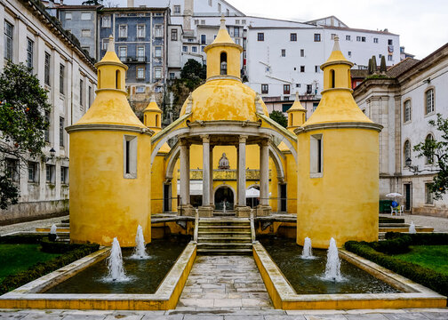 Detail of the city of Coimbra in Portugal