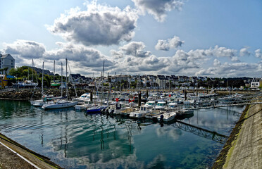Fototapeta na wymiar Douarnenez, le port, Finistère, Bretagne, France