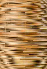 nature background of brown handicraft weave texture rattan surfac