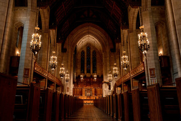 Inside of a Presbyterian church