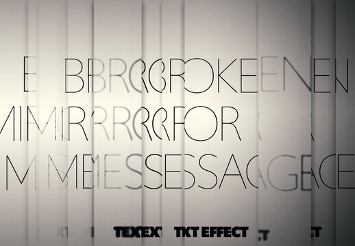 Fractal Mirror Text Effect