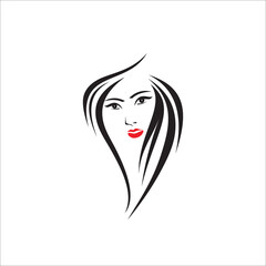 beauty salon logo design icon vector