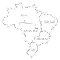 Brazil - map of regions