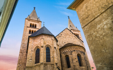 Fototapeta na wymiar Ancient Prague church