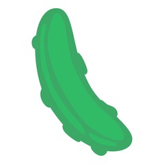 Fresh eco farm cucumber icon. Cartoon and flat of fresh eco farm cucumber vector icon for web design isolated on white background