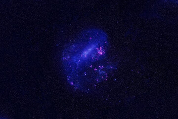 Blue galaxy in deep space. Elements of this image furnished by NASA