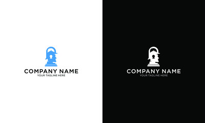 Security Human Lock Icon Logo Design Element