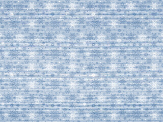 blue ribbed kraft textured seamless background pattern with christmas snowflakes and stars ornament