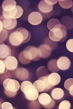 Blurred picture of Christmas lights, abstract background.