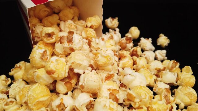 Fresh Popcorn - close up shot - food photography