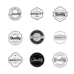 various premium quality badge design 