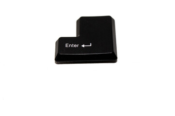 enter key on a white background isolated