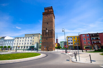 Old tower in Nysa, Poland - 392935920