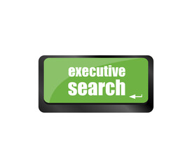 executive search button on the keyboard close-up
