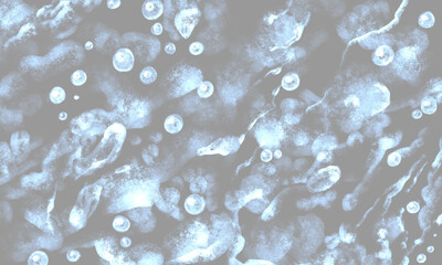 blue gray dark artistic hand-drawn abstract exquisite abstract background with spots, brush strokes, pearls. easy drawing, grainy drawing