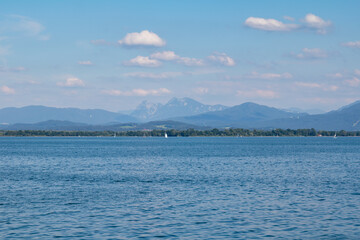 Chiemsee lake in Bavaria, Germany