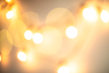 beautiful yellow and orange bokeh on beige background - Powered by Adobe