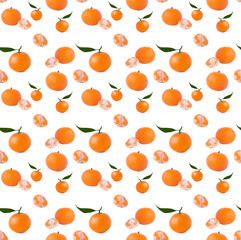 seamless pattern with oranges