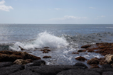 waves on the beach