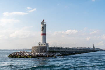Fototapeta premium View of Breakwater and bosphorus