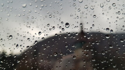 Rain on glass