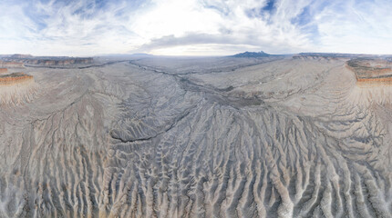 Erosion Cuts Deep Lines in the Earth Surround the Chimney Rock M