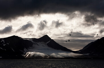 Mountain Peaks, Prins Karls Forland, Svabard, Norway