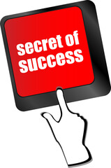 secret of success button on computer keyboard key