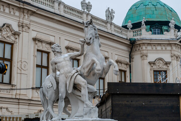 Obraz premium Vienna architecture in winter