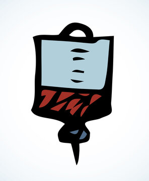 blood bag drawing, red and blue clip art preview