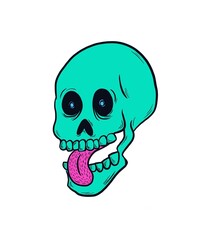 cartoon skull illustration