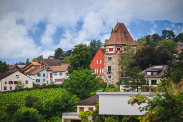 old tower in Vaduz Liechtenstein