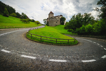 Fototapeta na wymiar Castle Vaduz, Liechtenstein Tower, palace