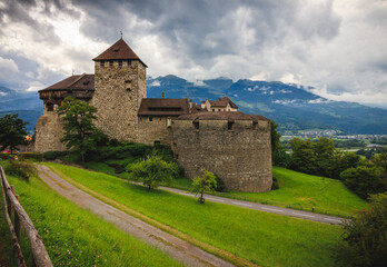 Fototapeta na wymiar Castle Vaduz, Liechtenstein Tower, palace