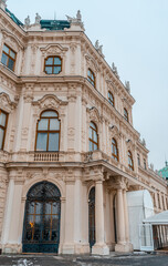 Fototapeta na wymiar Vienna architecture in winter