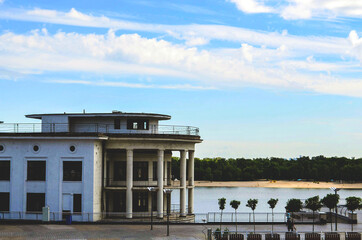 Abandoned building near the river