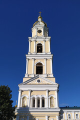Fototapeta na wymiar Orthodox churches. Bell towers at churches and temples