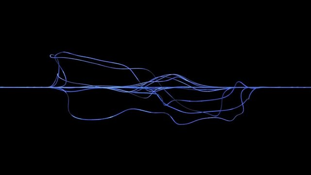 tangled threads on black