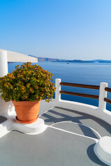 beautiful details of Santorini island, Greece