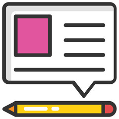
A web prototype or website layout flat design icon
