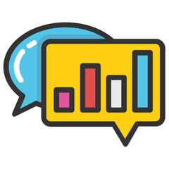 
Mobile message, concept of mobile communication flat vector icon
