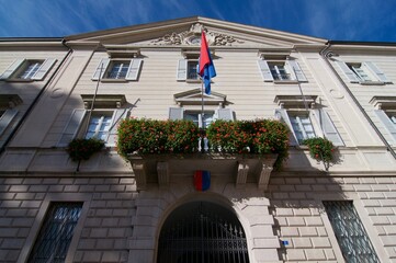 View of Government building of the Canton Ticino in Bellinzona